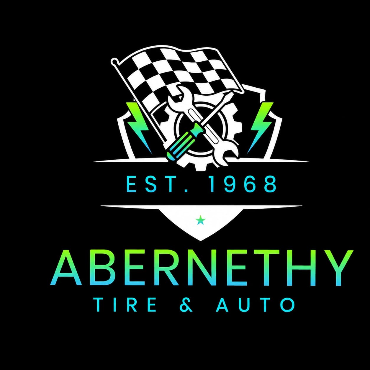 Abernethy Tire and Auto logo, established 1968
